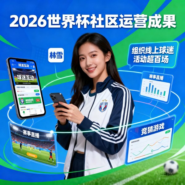 2026世界杯社区运营林雪，组织线上球迷活动超百场